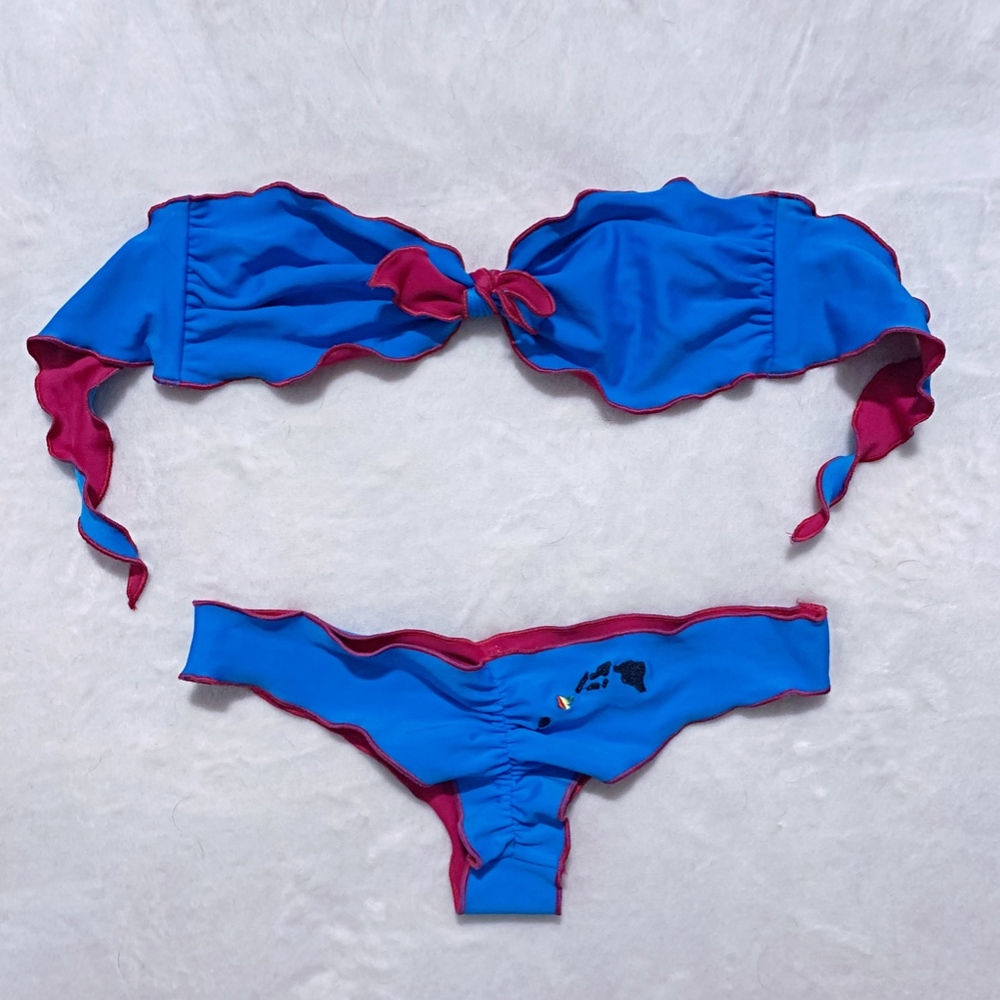 San Lorenzo Ruffled Rouched Bikini